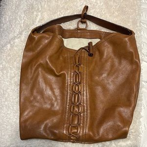 Salvatore Ferragamo brown leather shoulder bag